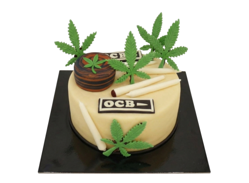 Tématický dort Zelený chillout