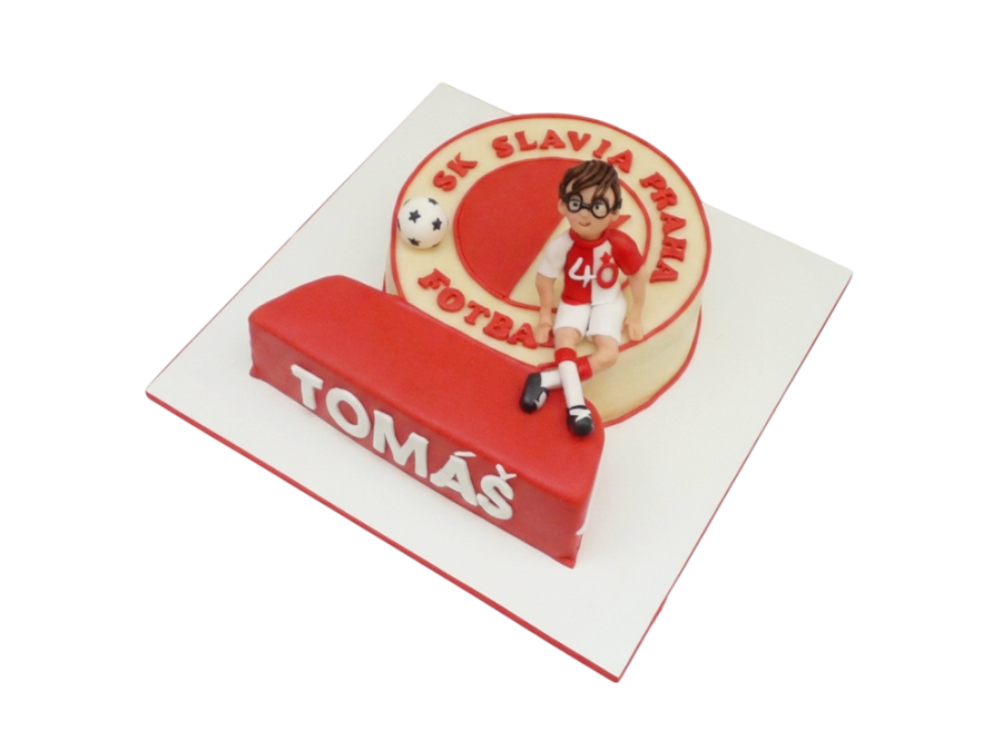 Tématický dort SK Slavia Praha - fotbalista