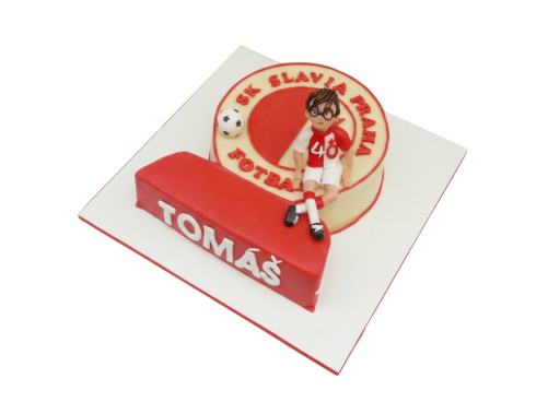 Tématický dort SK Slavia Praha - fotbalista