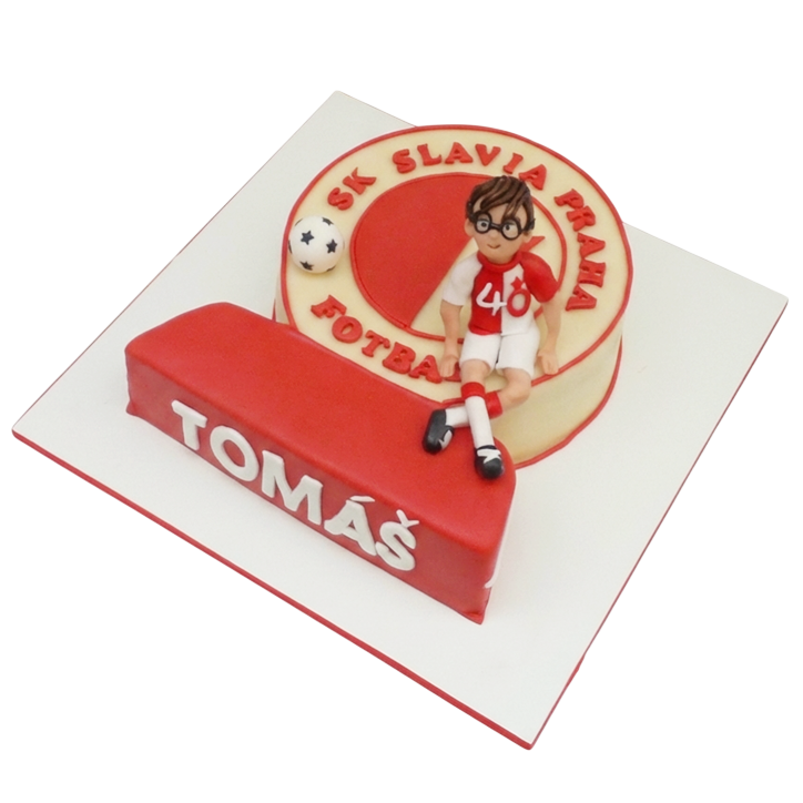 Tématický dort SK Slavia Praha - fotbalista