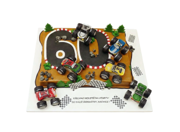 Tématický dort RC auta