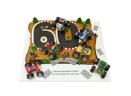 Tématický dort RC auta