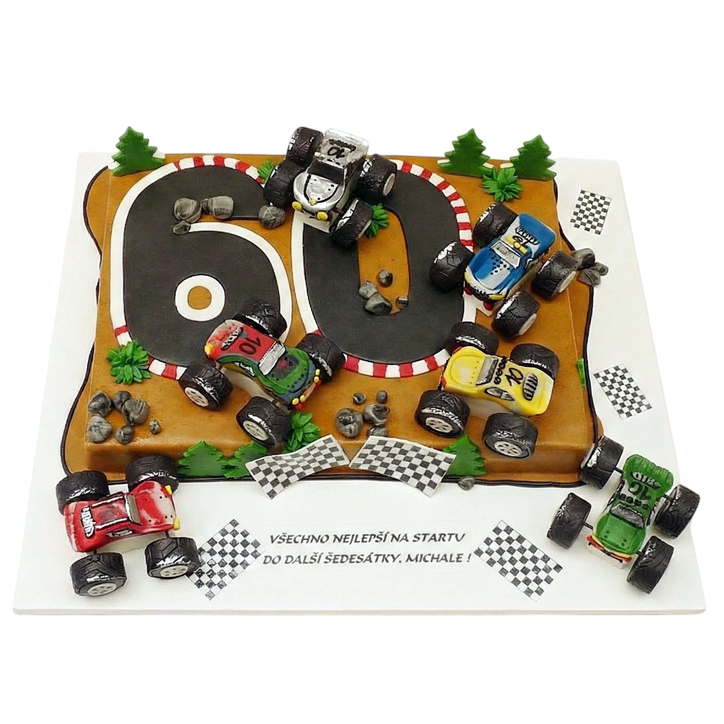 Tématický dort RC auta