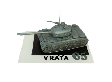 Modelovaný dort tank T54