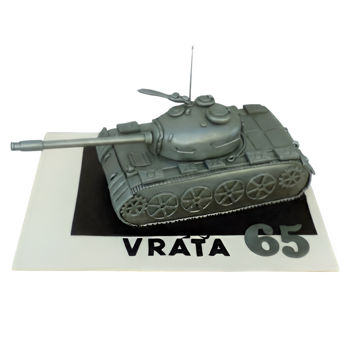 Modelovaný dort tank T54