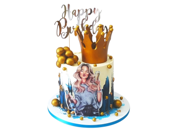 Tématický dort Party královna