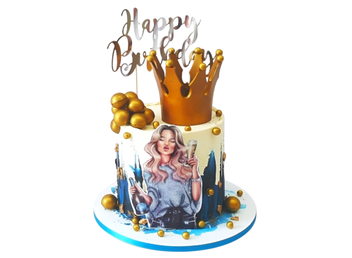 Tématický dort Party královna