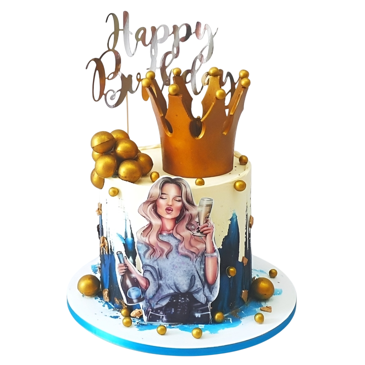 Tématický dort Party královna