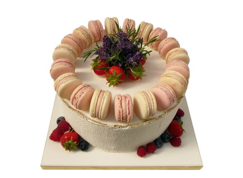 Mascarpone dort s makronkami a ovocem