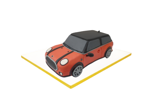 Modelovaný dort auto Mini Cooper