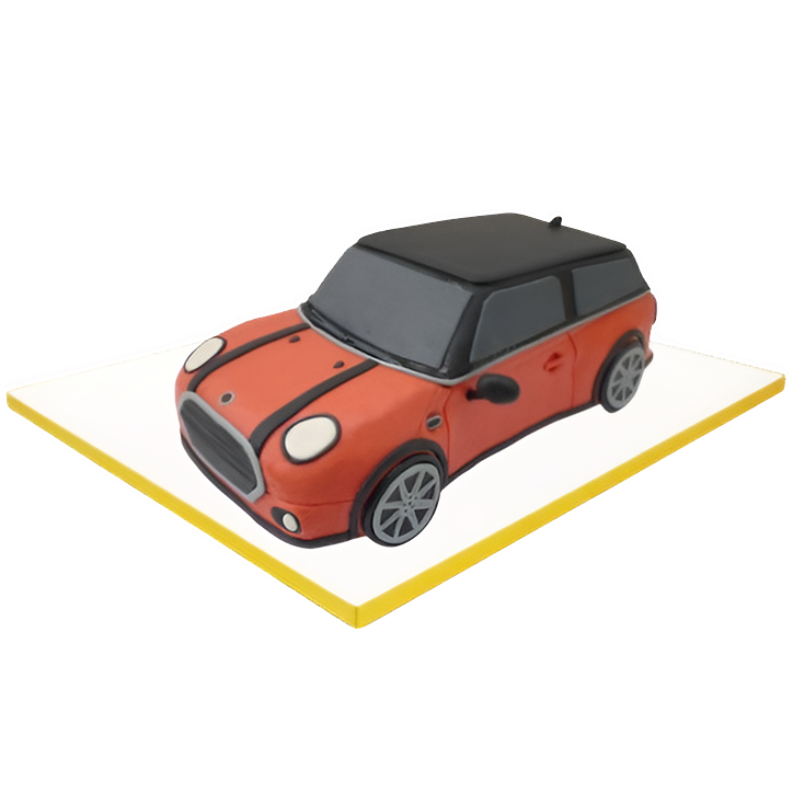 Modelovaný dort auto Mini Cooper