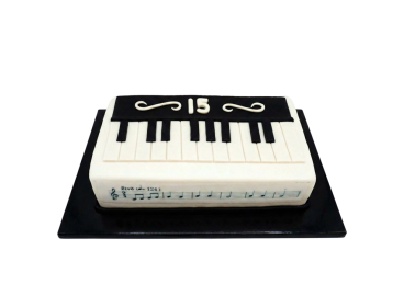 Modelovaný dort klaviatura