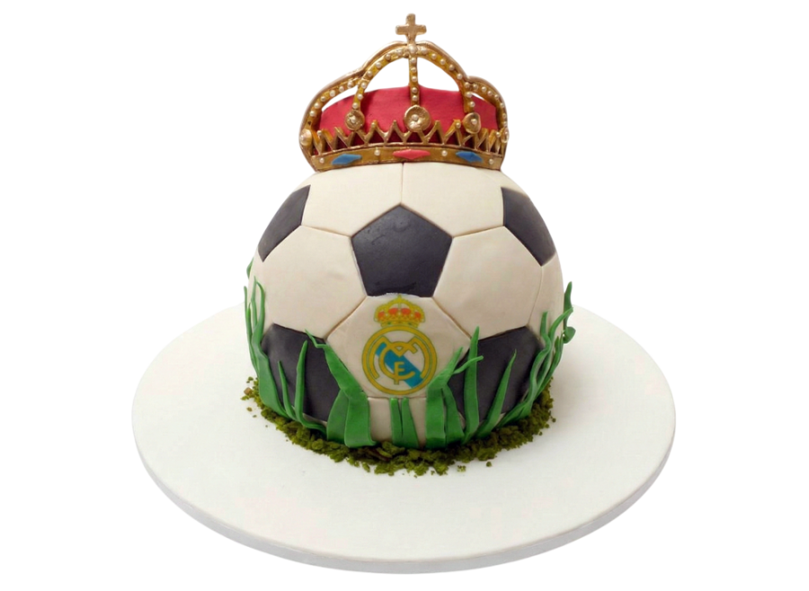 Modelovaný dort fotbalový míč Real Madrid CF