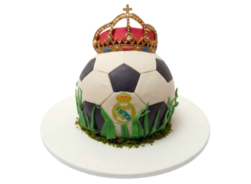 Modelovaný dort fotbalový míč Real Madrid CF