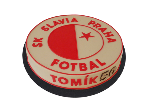 Tématický dort SK Slavia Praha - znak
