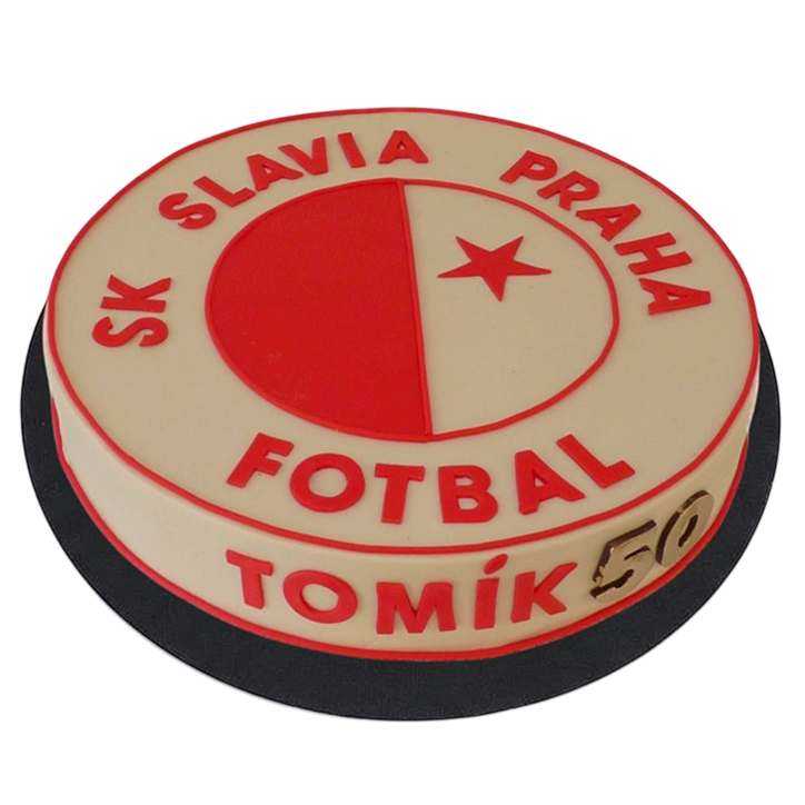 Tématický dort SK Slavia Praha - znak