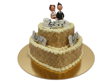 Svatební ořechový dort