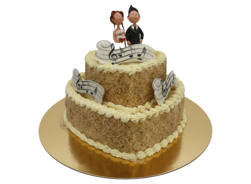 Svatební ořechový dort