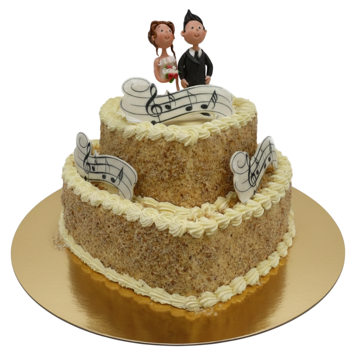 Svatební ořechový dort