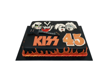 Tématický dort rocková skupina Kiss