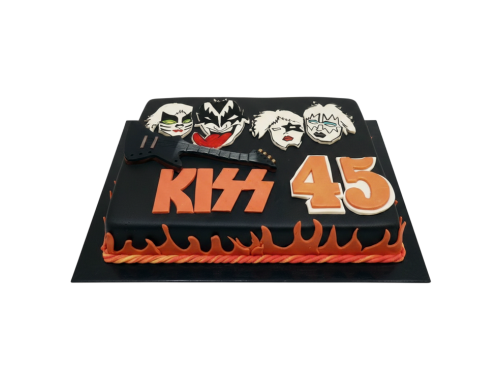 Tématický dort rocková skupina Kiss