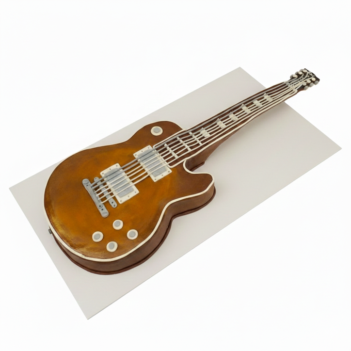 Modelovaný dort kytara