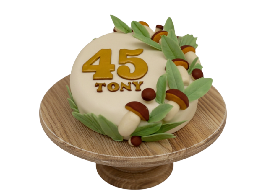 Tématický dort houby