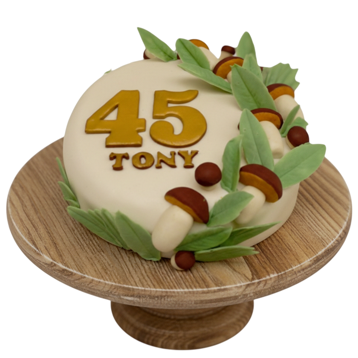 Tématický dort houby