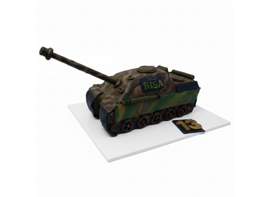 Modelovaný dort tank Jagdpanther