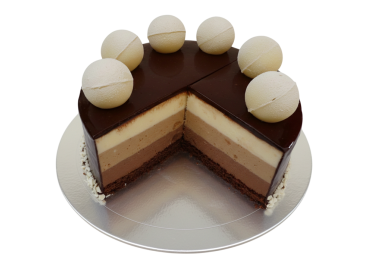 Čokoládový dort s čoko koulemi