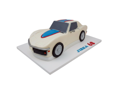 Modelovaný dort auto Chevrolet Corvette