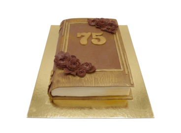 Slavnostní knižní dort s růžemi