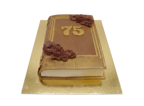 Slavnostní knižní dort s růžemi