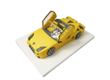 Modelovaný dort auto Lamborghini