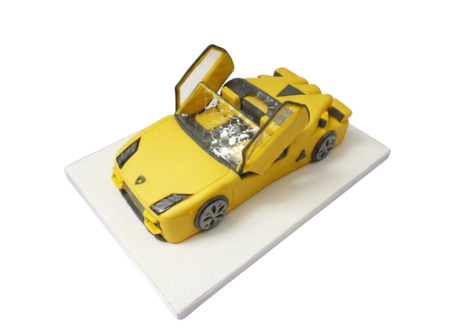 Modelovaný dort auto Lamborghini