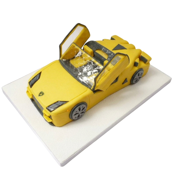 Modelovaný dort auto Lamborghini