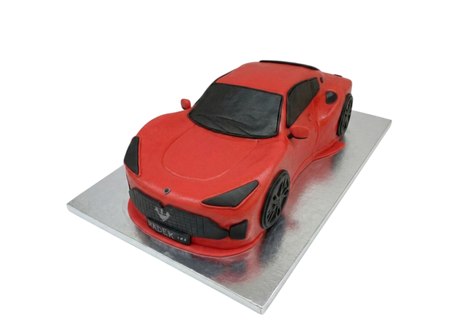Modelovaný dort auto Maserati GranTurismo