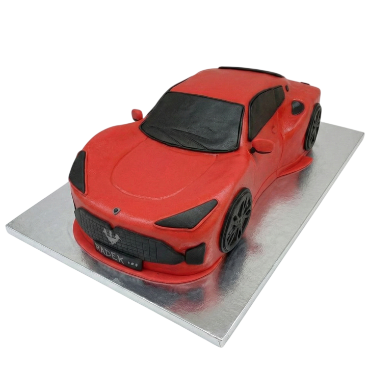 Modelovaný dort auto Maserati GranTurismo