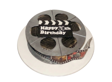 Modelovaný dort filmová cívka