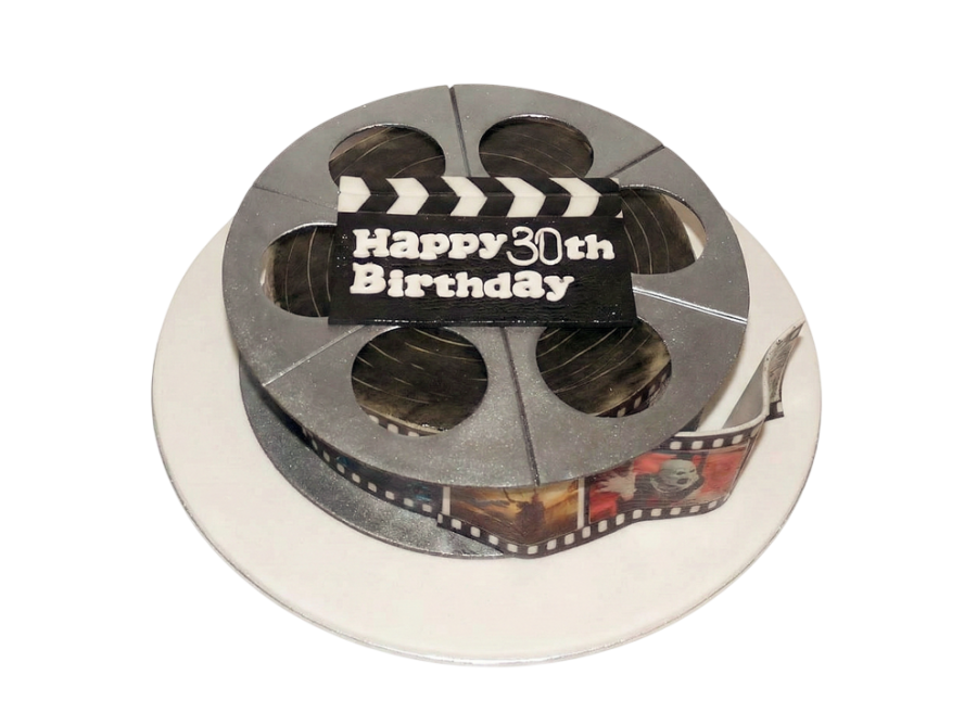 Modelovaný dort filmová cívka