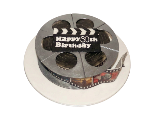 Modelovaný dort filmová cívka