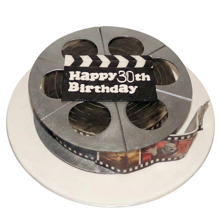 Modelovaný dort filmová cívka