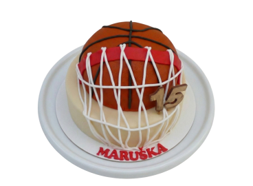 Tématický dort basketbalový míč