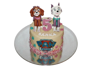Dětský dort Tlapková patrola - Skye a Everest