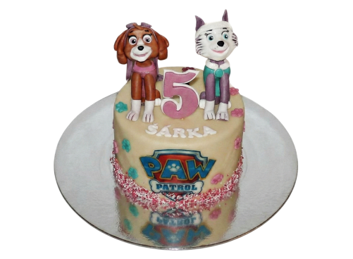 Dětský dort Tlapková patrola - Skye a Everest