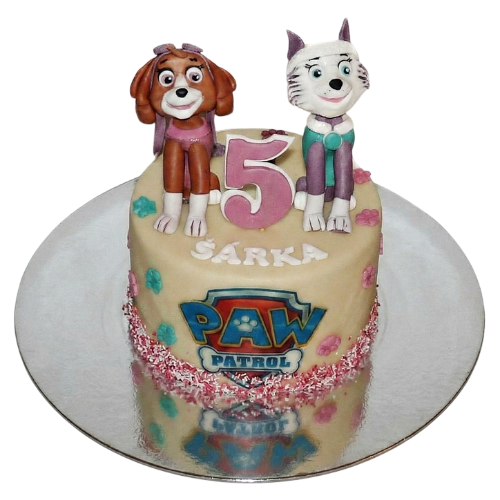 Dětský dort Tlapková patrola - Skye a Everest