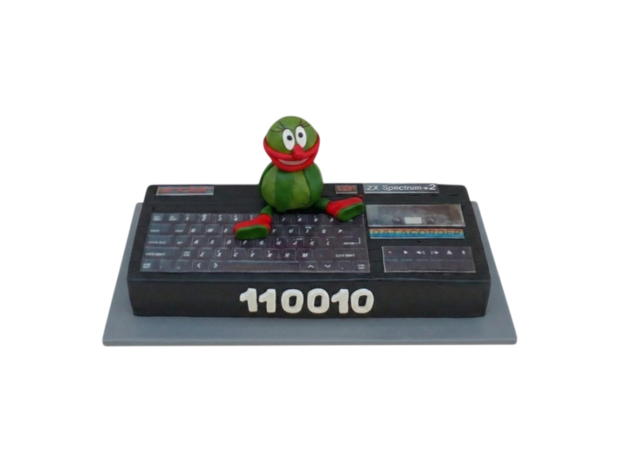 Tématický dort počítač Sinclair ZX Spectrum +2A