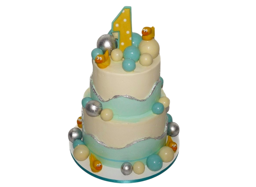 Dětský dort s kačenkami
