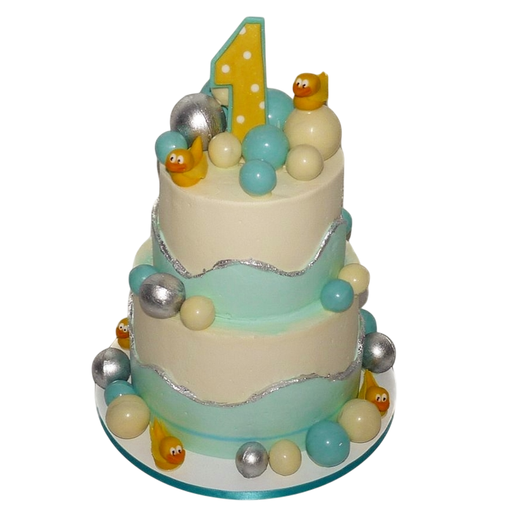 Dětský dort s kačenkami