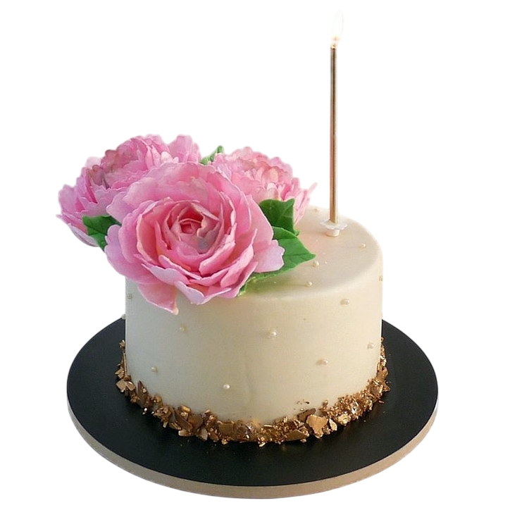 Slavnostní dort s pryskyřníky